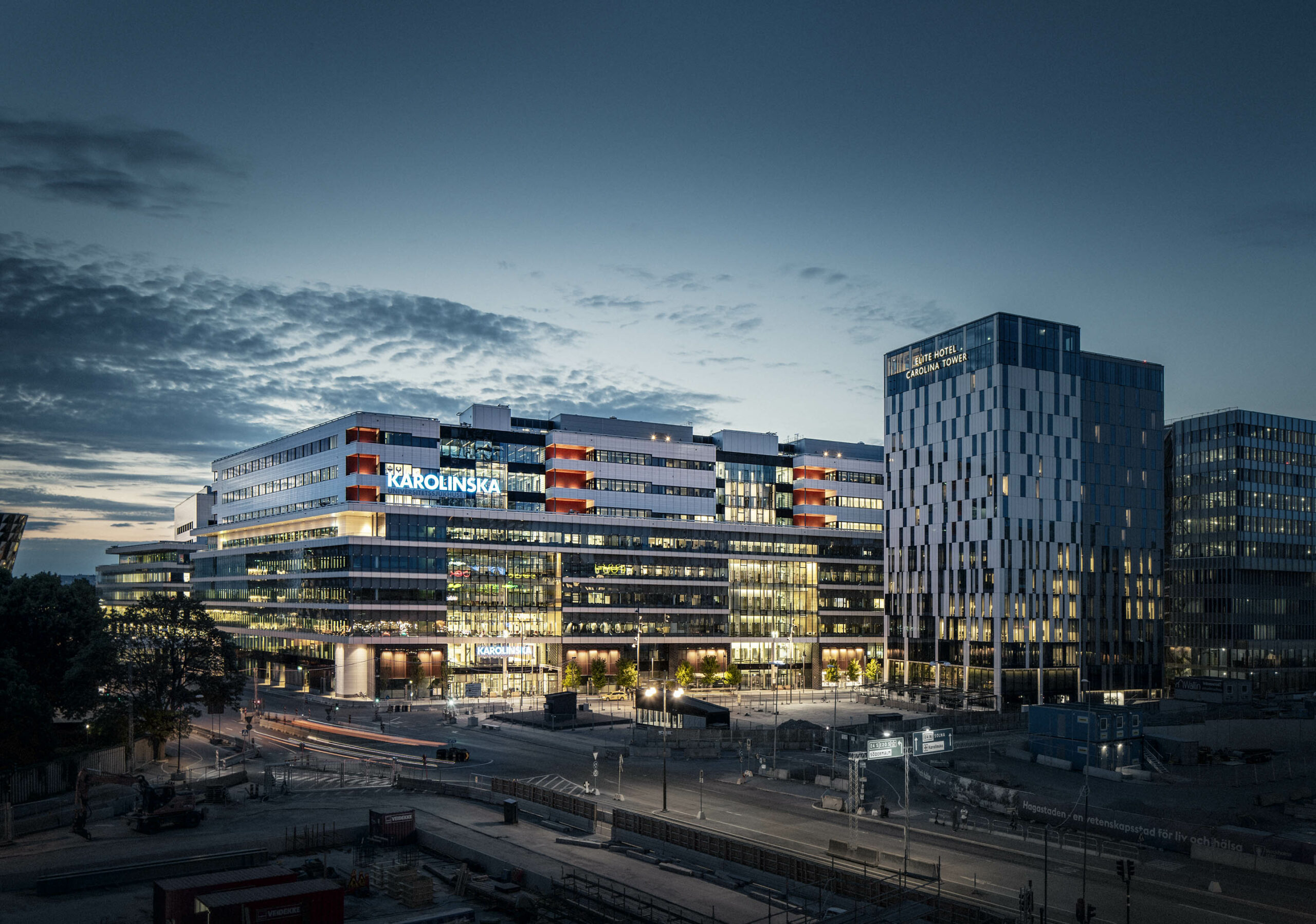 Three White Arkitekter projects nominated for the Healthcare Building .