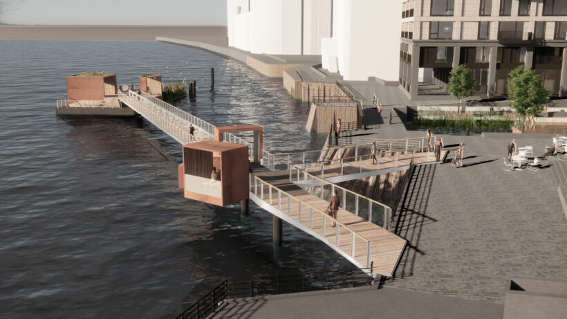 Blackwall Yard Riverboat Pier - White Arkitekter